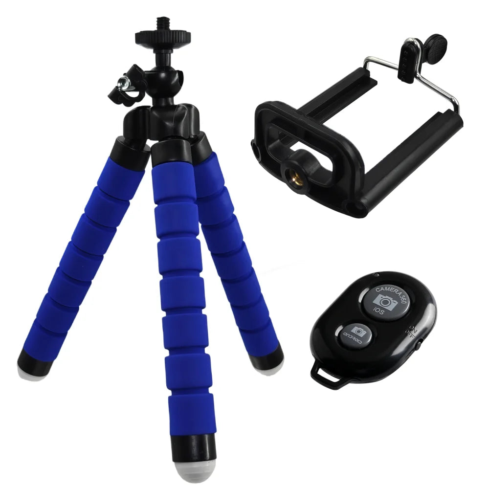 Portable Mini Tripod for Phone Monopod Selfie Stick for Smartphone Mobile with Holder Clip Tripode Octopus Action Camera Stand