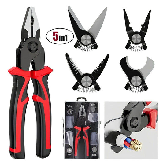 Kit Pinza Alicate Multiherramienta 5 en 1